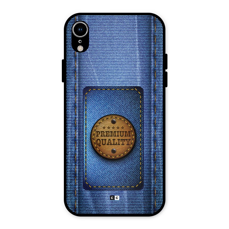 Premium Quality Denim Metal Back Case for iPhone XR