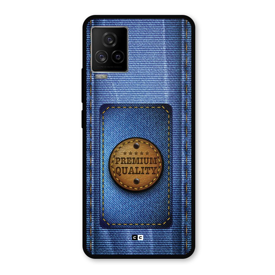 Premium Quality Denim Metal Back Case for iQOO 7 Legend 5G