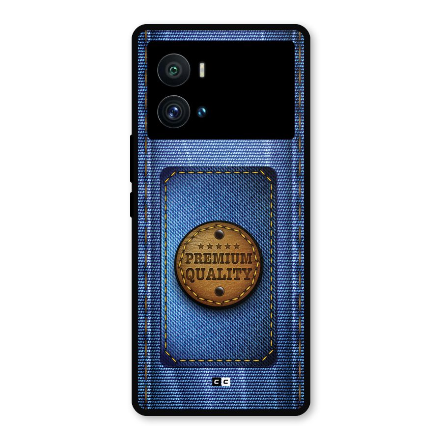 Premium Quality Denim Metal Back Case for iQOO 9 Pro