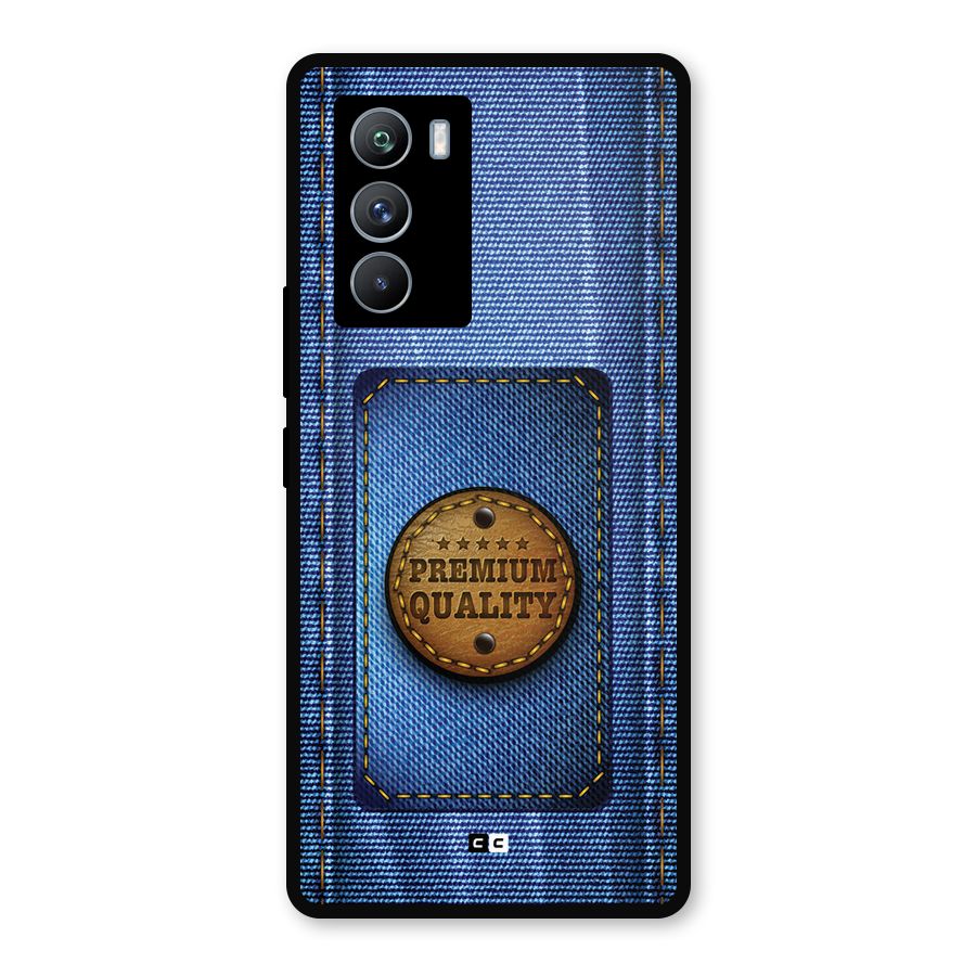 Premium Quality Denim Metal Back Case for iQOO 9 SE