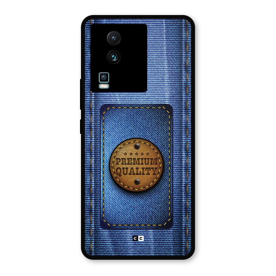 Premium Quality Denim Metal Back Case for iQOO Neo 7 Pro