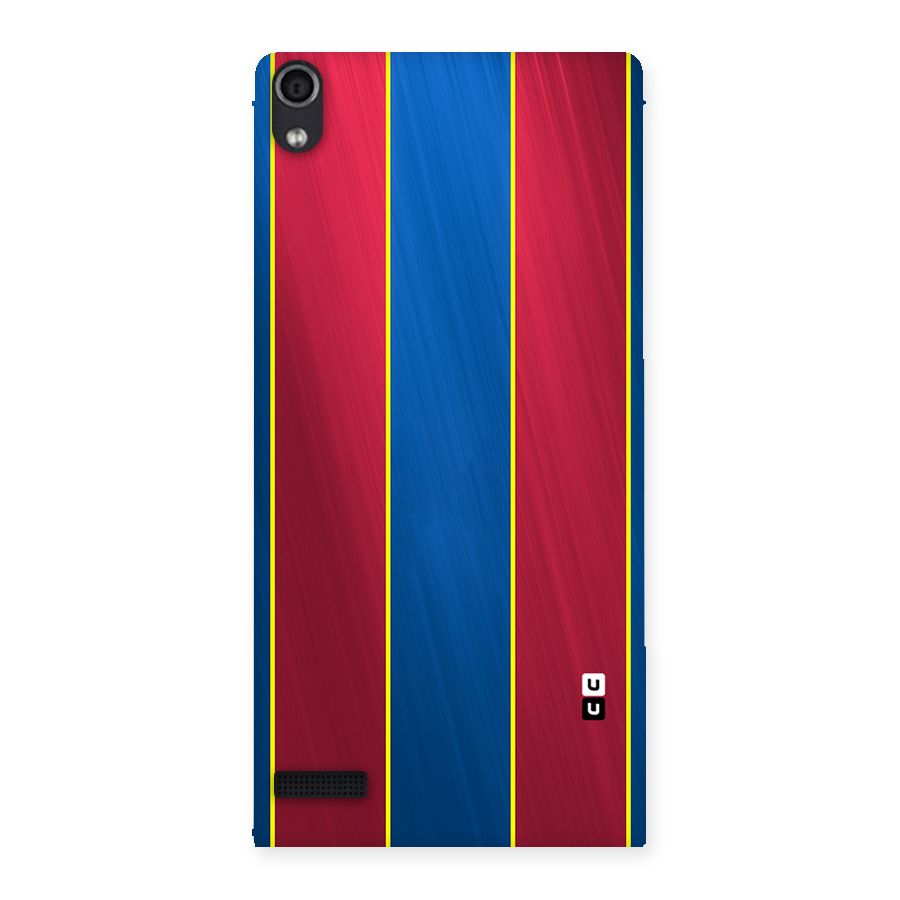 Premium Vertical Stripes Back Case for Ascend P6