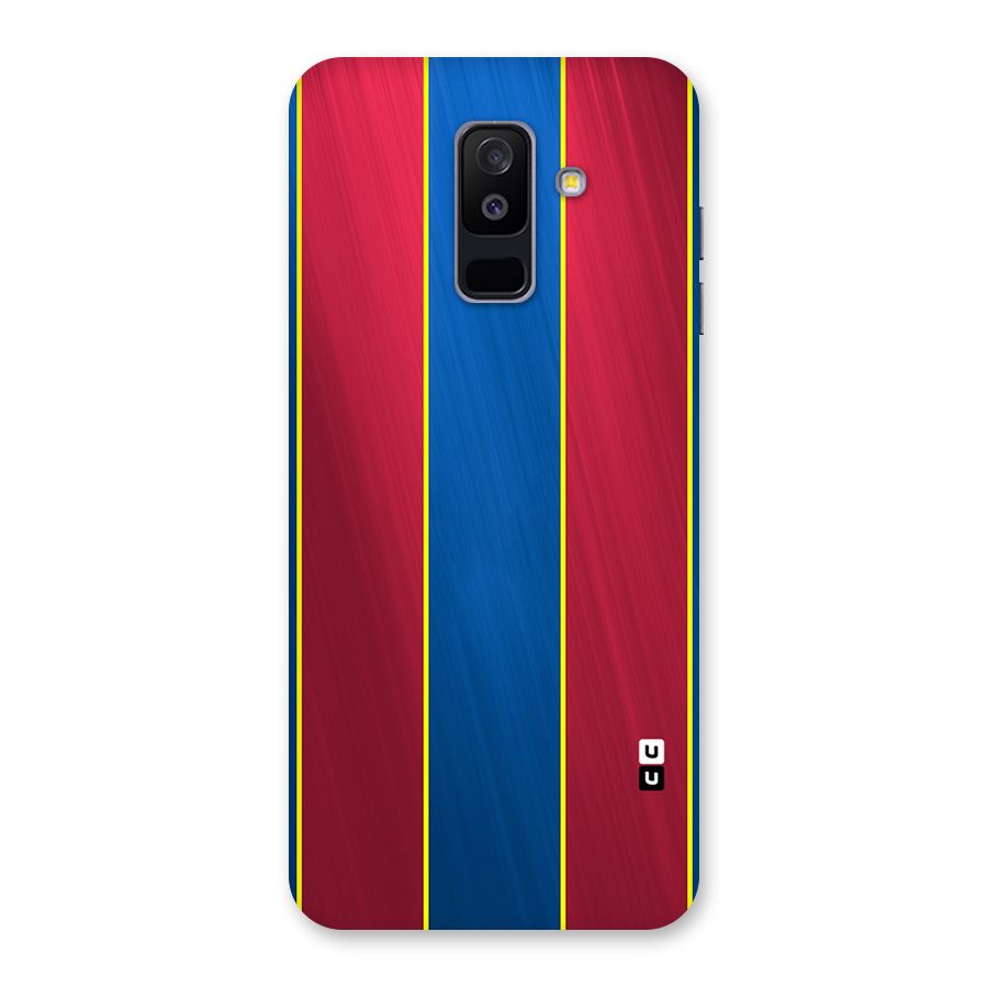 Premium Vertical Stripes Back Case for Galaxy A6 Plus