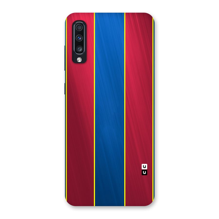 Premium Vertical Stripes Back Case for Galaxy A70