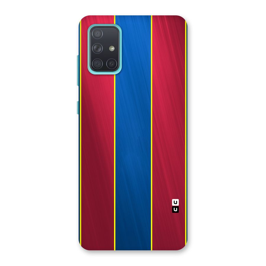 Premium Vertical Stripes Back Case for Galaxy A71