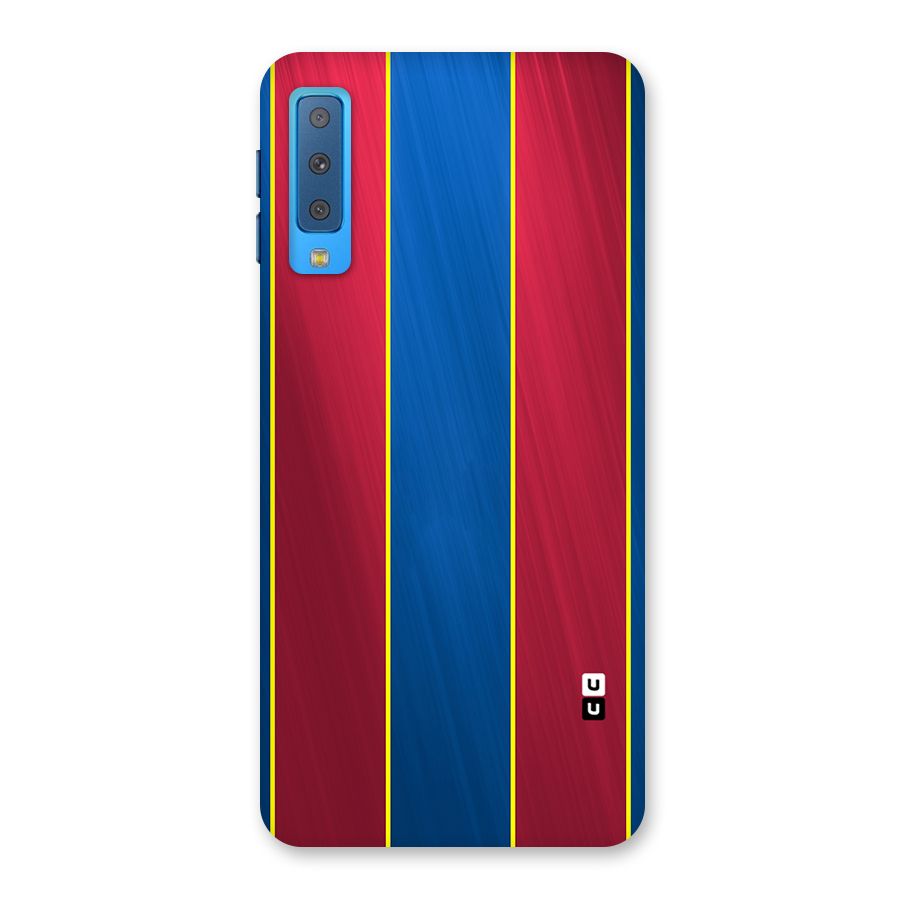Premium Vertical Stripes Back Case for Galaxy A7 (2018)