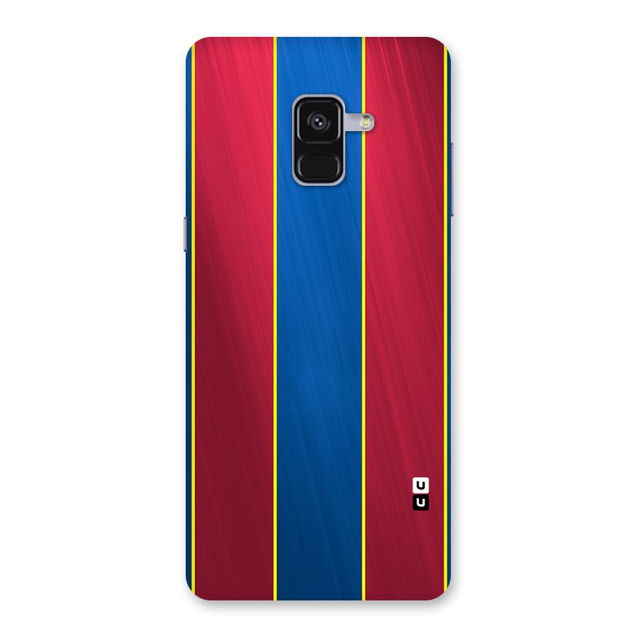 Premium Vertical Stripes Back Case for Galaxy A8 Plus
