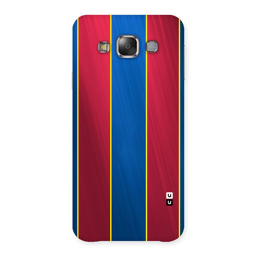Premium Vertical Stripes Back Case for Galaxy E7