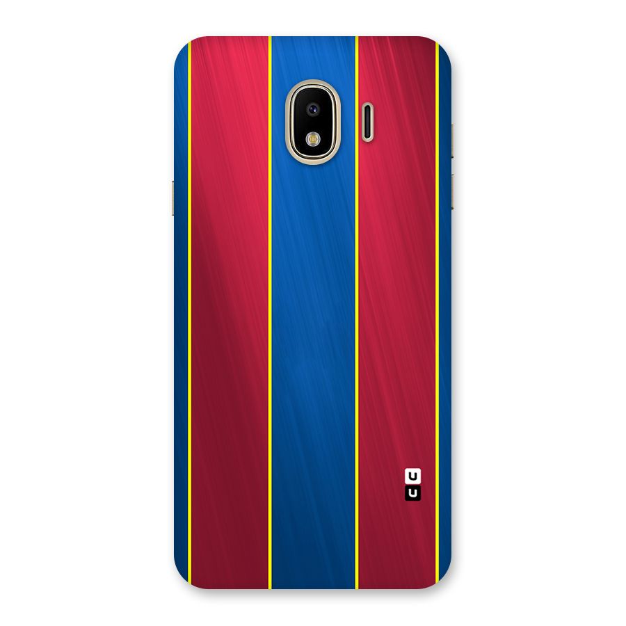 Premium Vertical Stripes Back Case for Galaxy J4