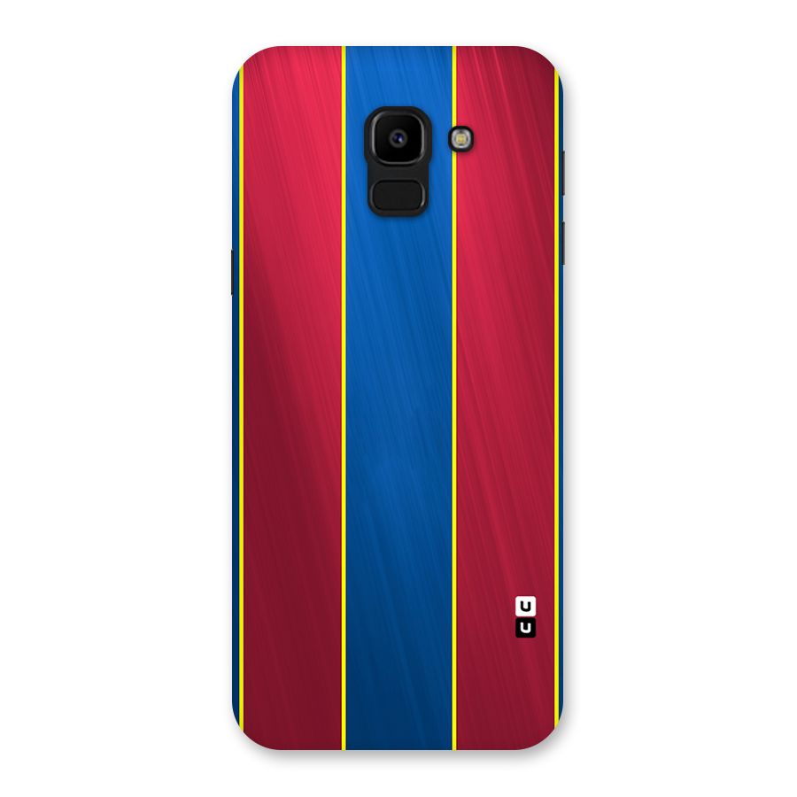 Premium Vertical Stripes Back Case for Galaxy J6