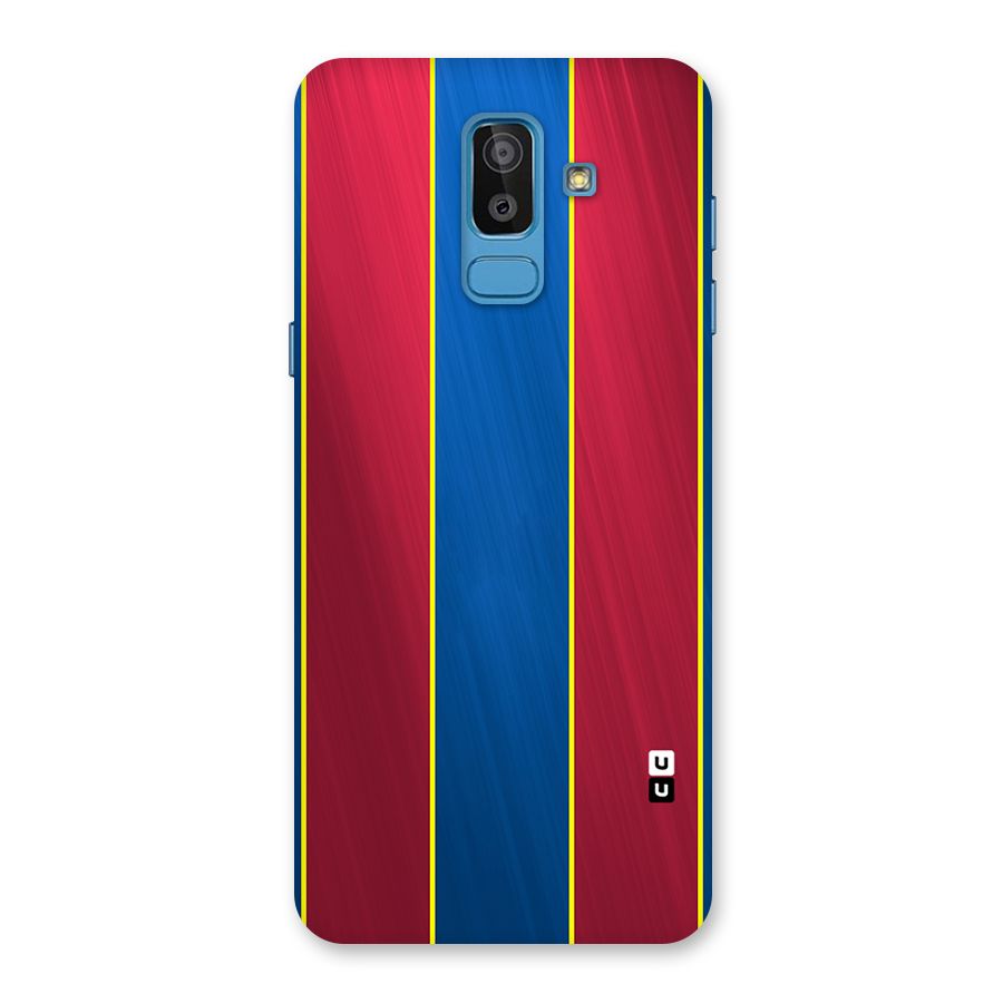 Premium Vertical Stripes Back Case for Galaxy J8