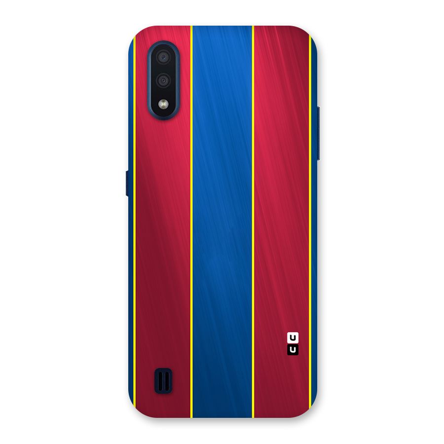 Premium Vertical Stripes Back Case for Galaxy M01