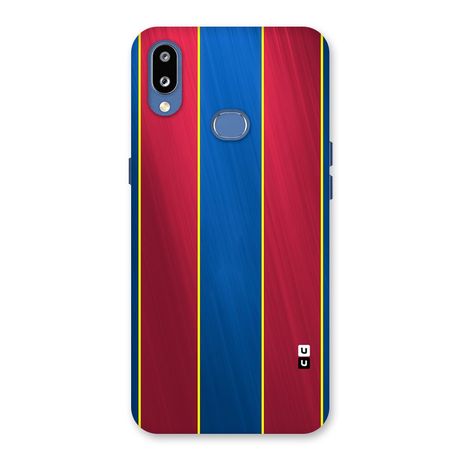 Premium Vertical Stripes Back Case for Galaxy M01s