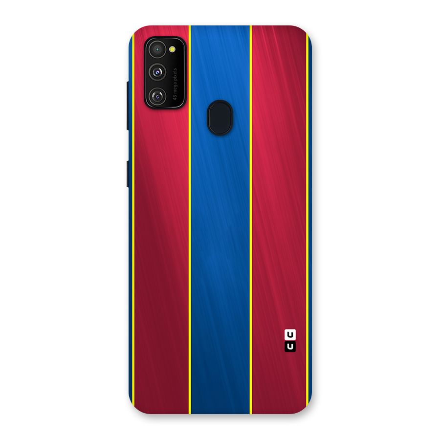 Premium Vertical Stripes Back Case for Galaxy M21