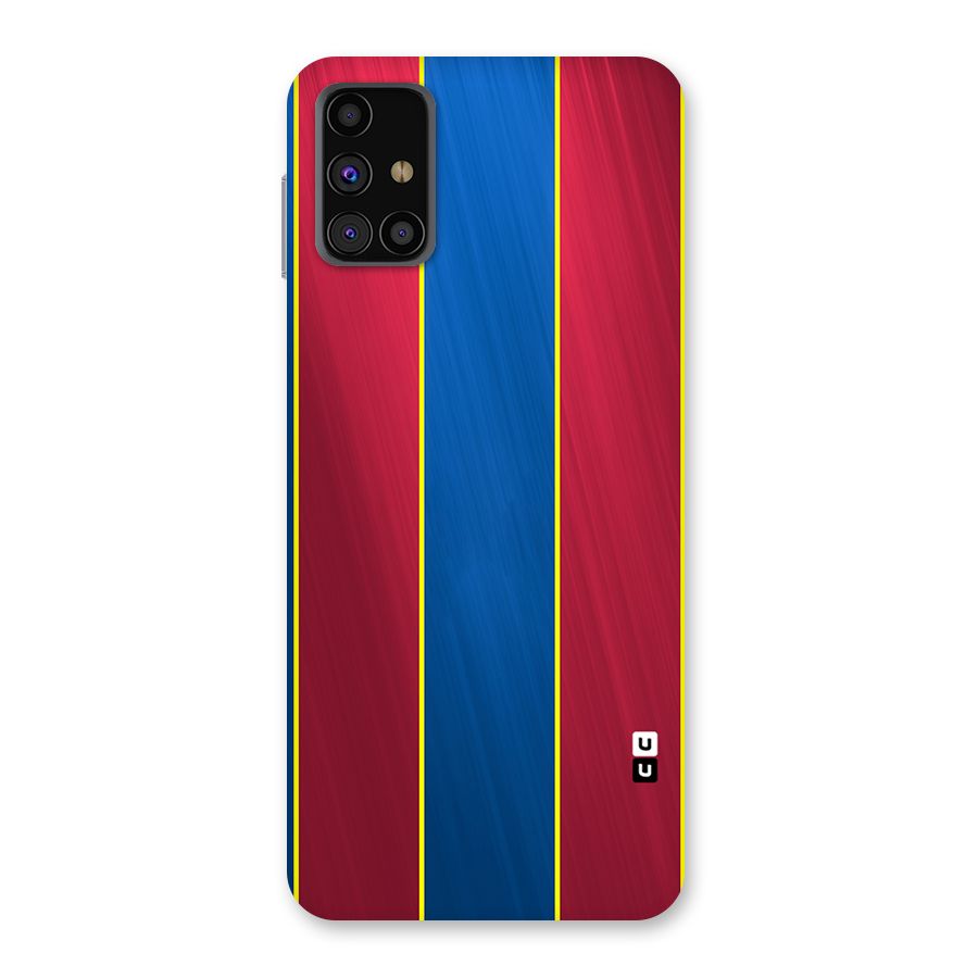 Premium Vertical Stripes Back Case for Galaxy M31s