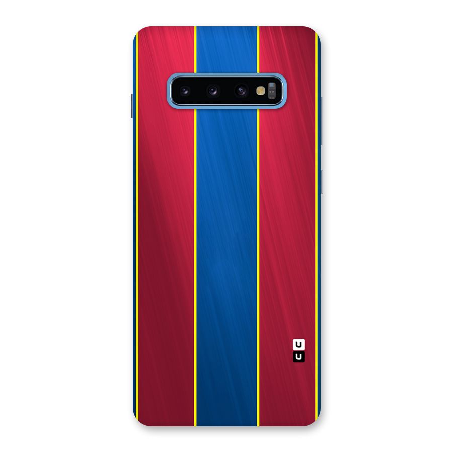 Premium Vertical Stripes Back Case for Galaxy S10 Plus