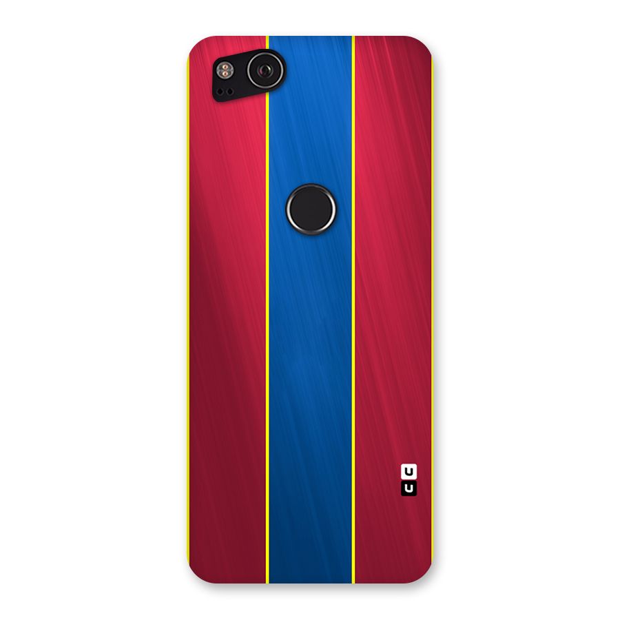 Premium Vertical Stripes Back Case for Google Pixel 2