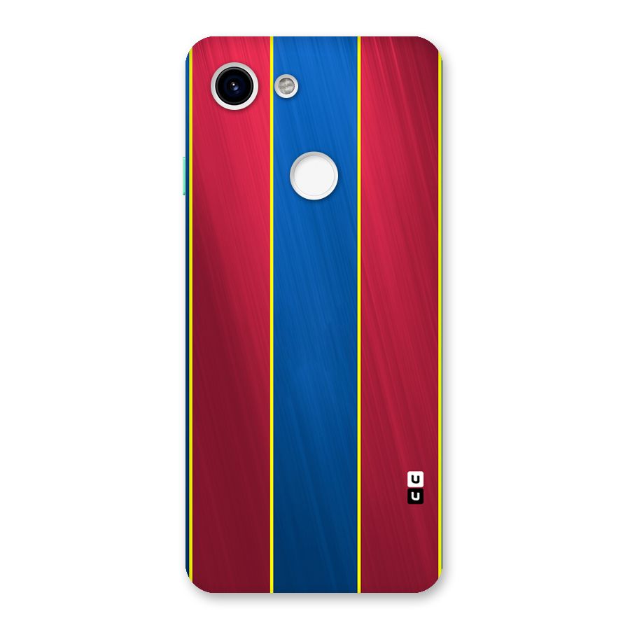 Premium Vertical Stripes Back Case for Google Pixel 3