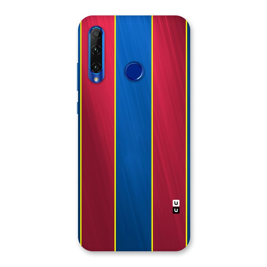 Premium Vertical Stripes Back Case for Honor 20i