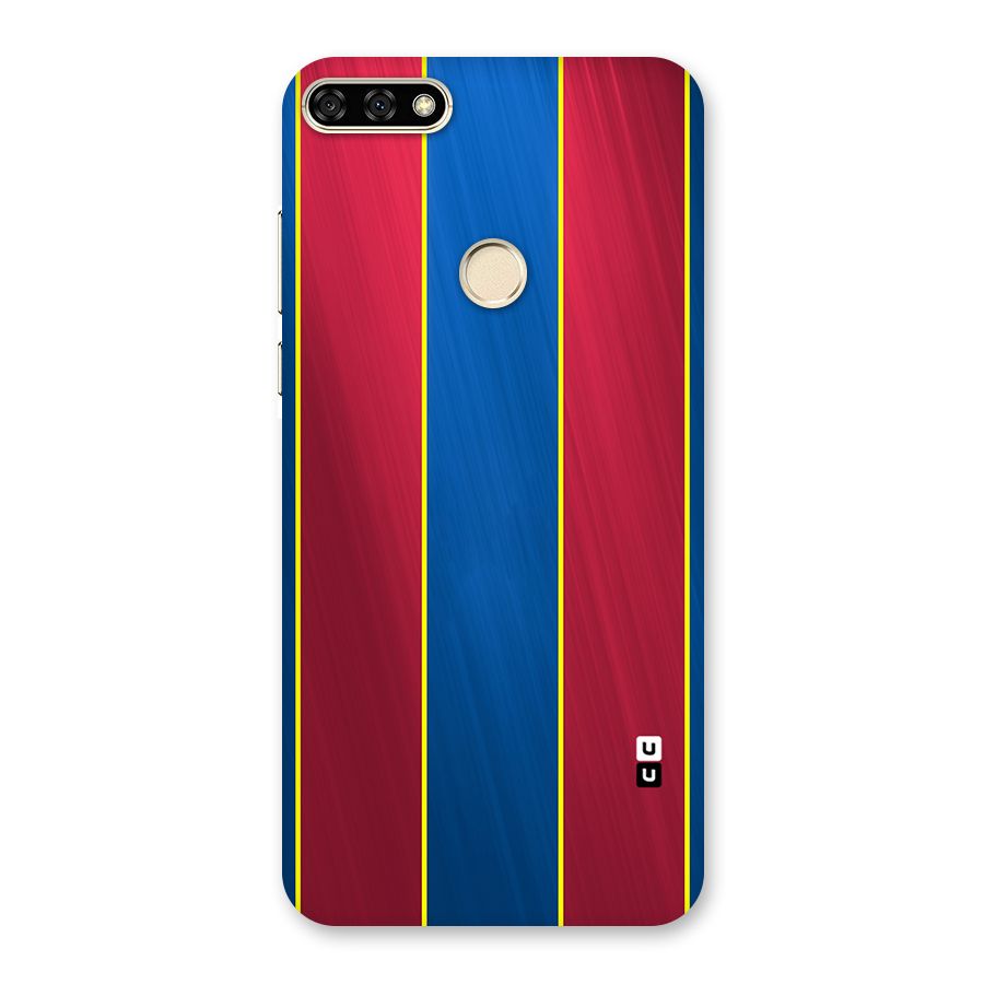 Premium Vertical Stripes Back Case for Honor 7A
