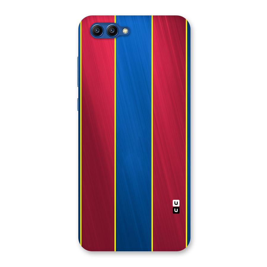 Premium Vertical Stripes Back Case for Honor View 10
