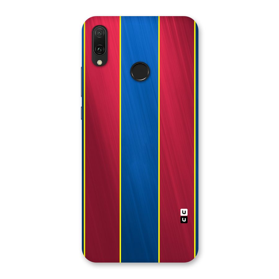 Premium Vertical Stripes Back Case for Huawei Y9 (2019)