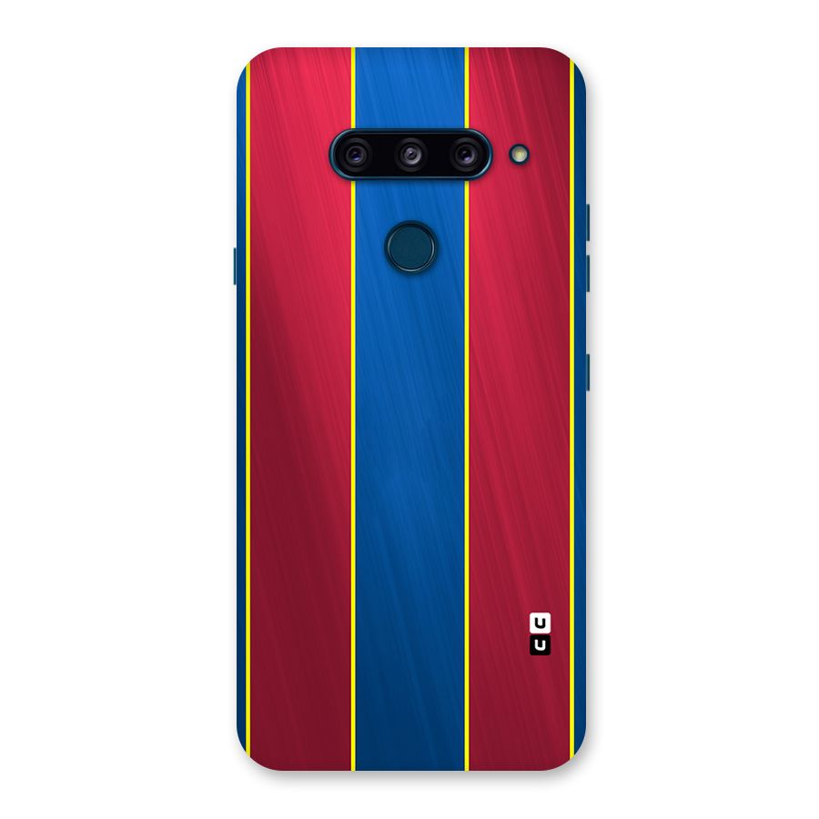 Premium Vertical Stripes Back Case for LG  V40 ThinQ