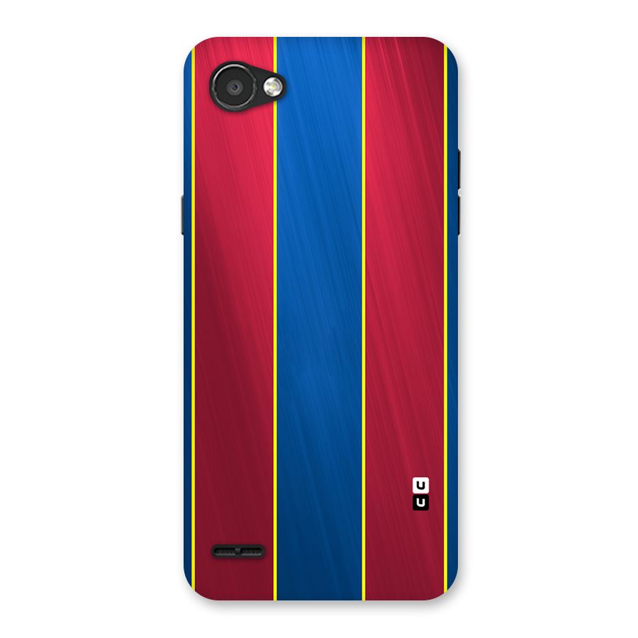 Premium Vertical Stripes Back Case for LG Q6