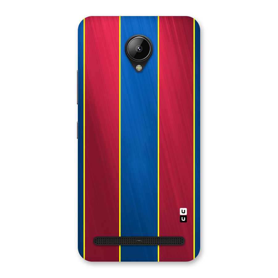 Premium Vertical Stripes Back Case for Lenovo C2