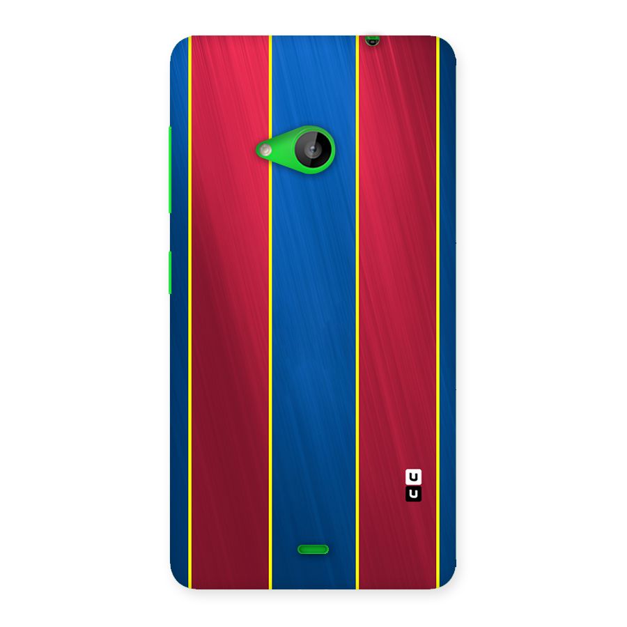Premium Vertical Stripes Back Case for Lumia 535