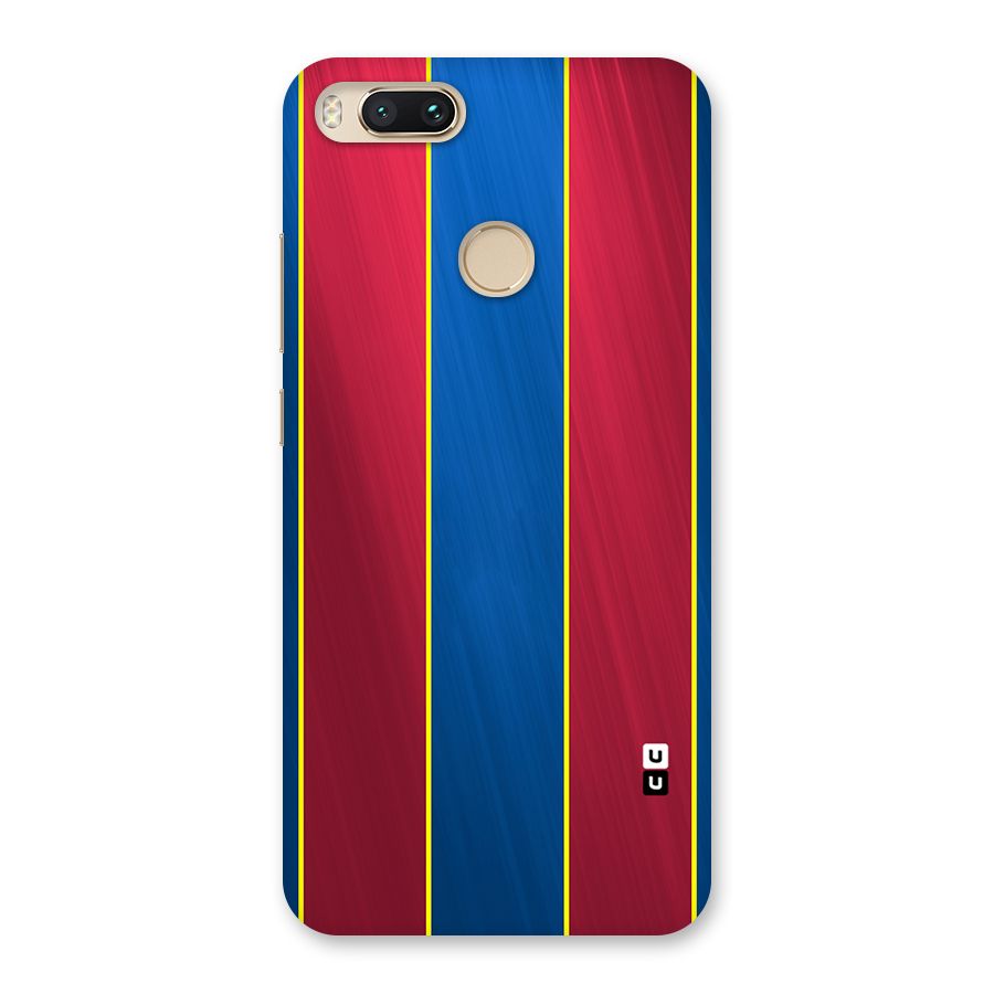 Premium Vertical Stripes Back Case for Mi A1