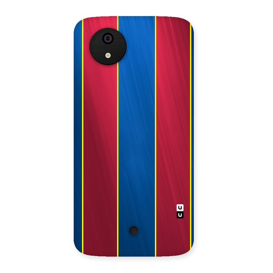 Premium Vertical Stripes Back Case for Micromax Canvas A1