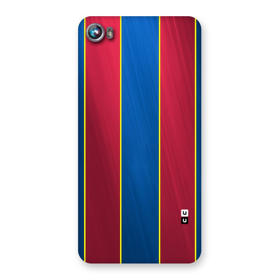 Premium Vertical Stripes Back Case for Micromax Canvas Fire 4 A107