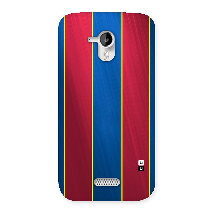 Premium Vertical Stripes Back Case for Micromax Canvas HD A116