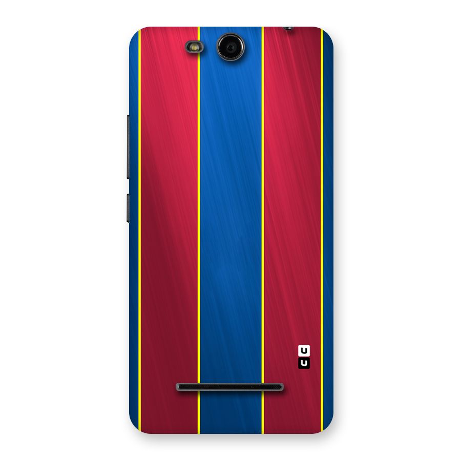 Premium Vertical Stripes Back Case for Micromax Canvas Juice 3 Q392