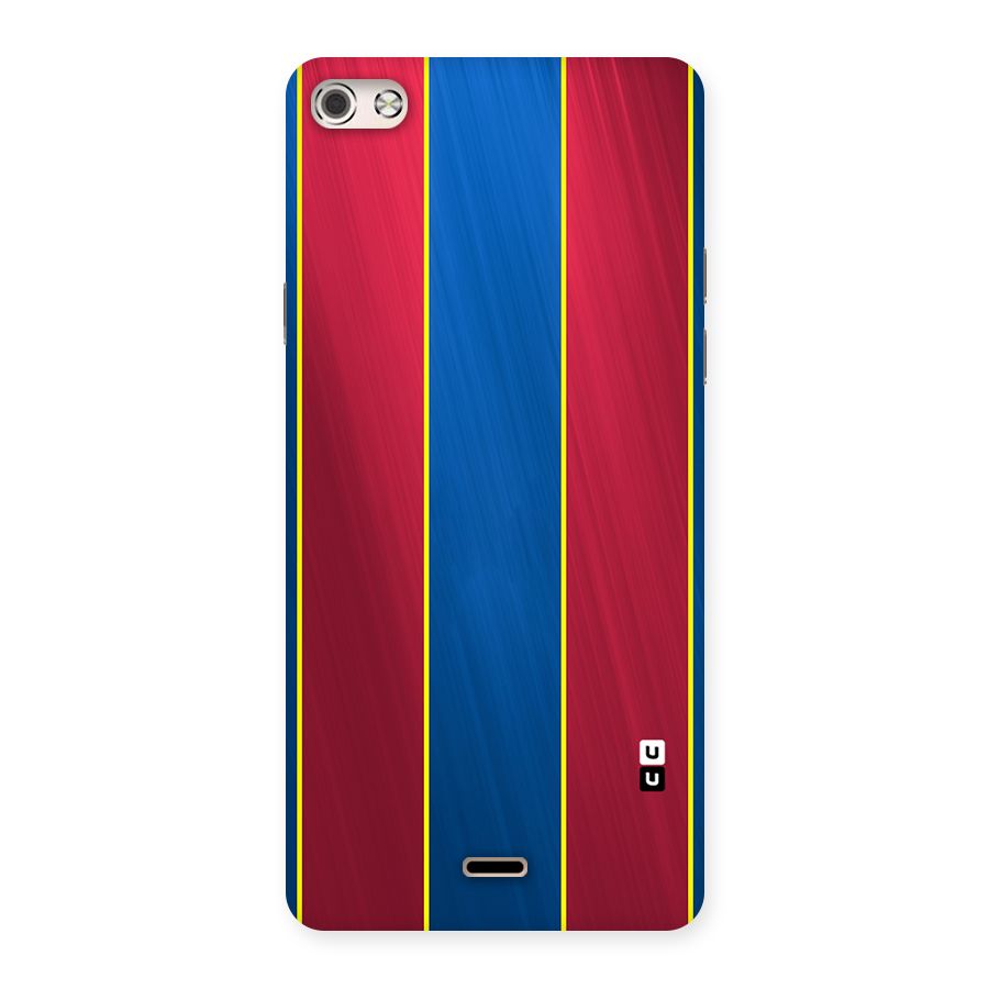 Premium Vertical Stripes Back Case for Micromax Canvas Silver 5