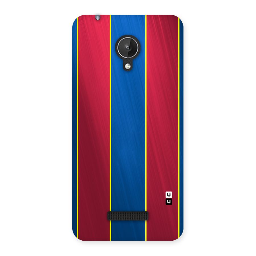 Premium Vertical Stripes Back Case for Micromax Canvas Spark Q380