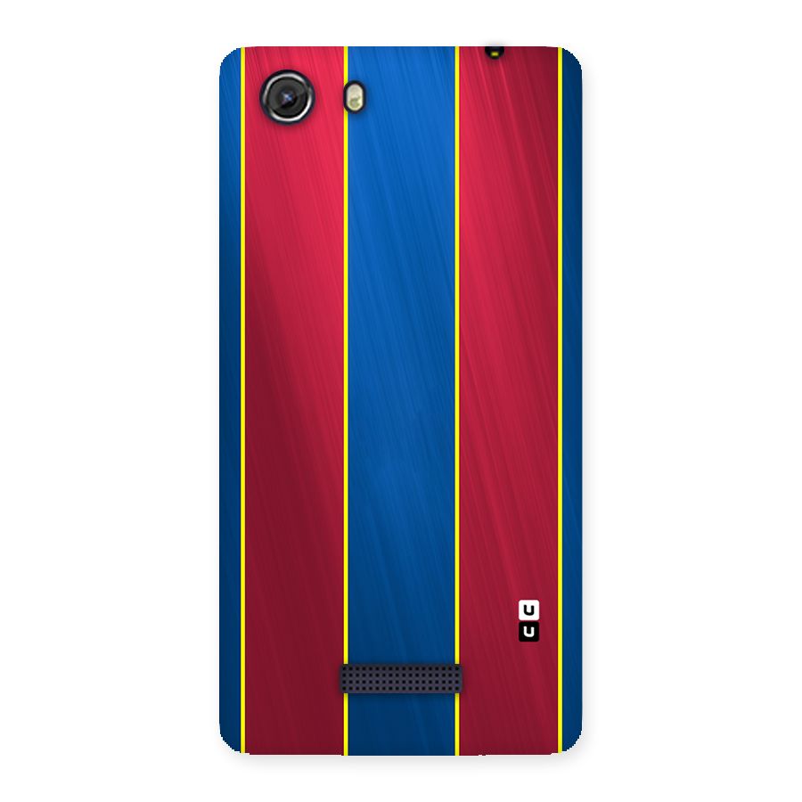 Premium Vertical Stripes Back Case for Micromax Unite 3