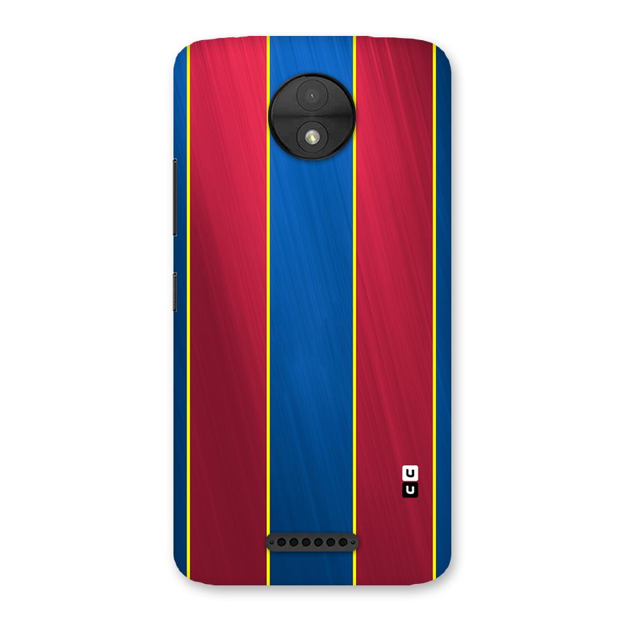 Premium Vertical Stripes Back Case for Moto C