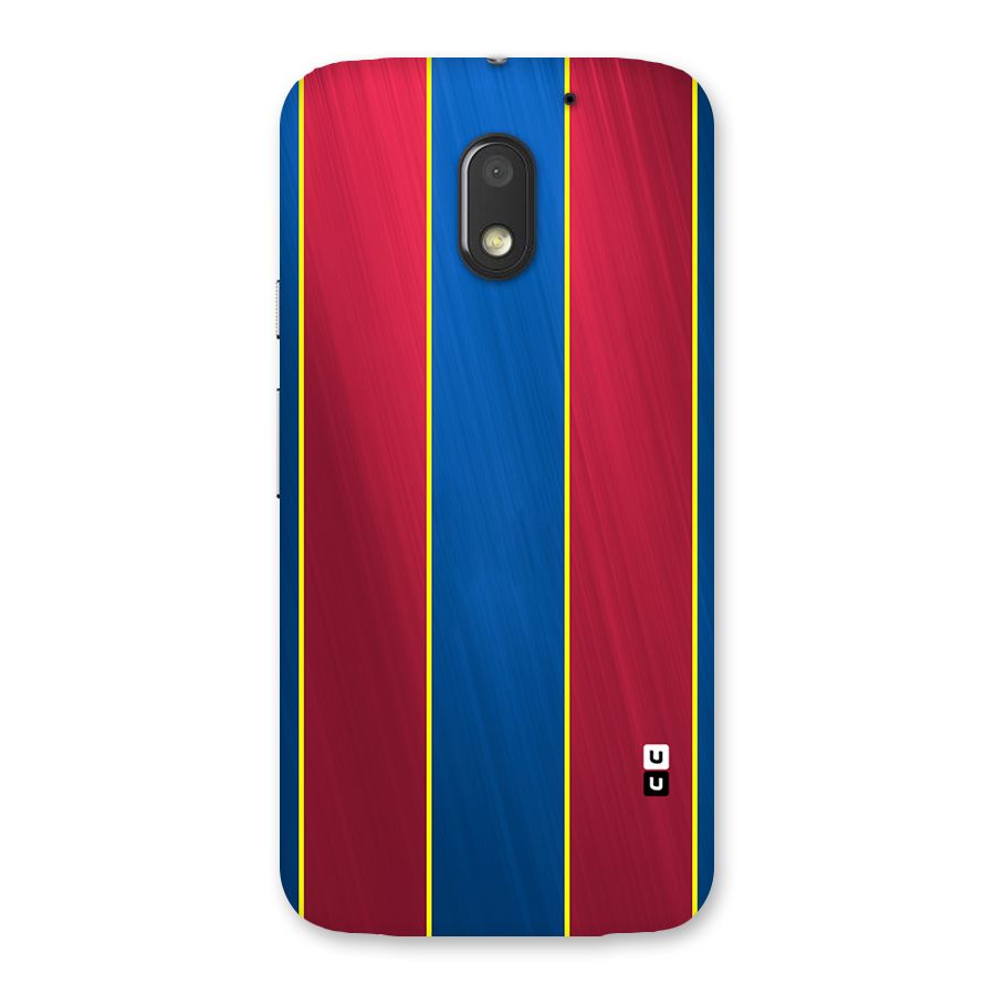 Premium Vertical Stripes Back Case for Moto E3 Power