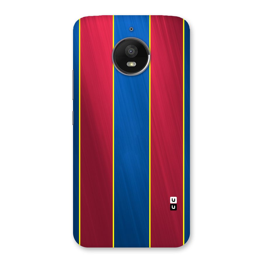 Premium Vertical Stripes Back Case for Moto E4 Plus