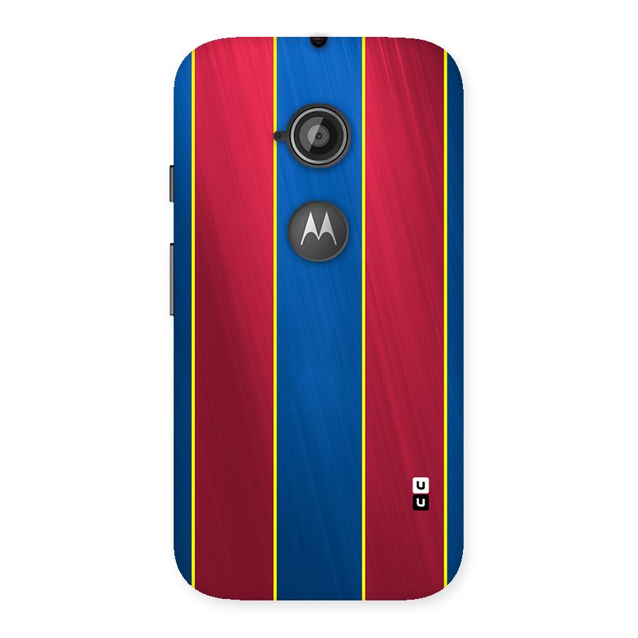 Premium Vertical Stripes Back Case for Moto E 2nd Gen