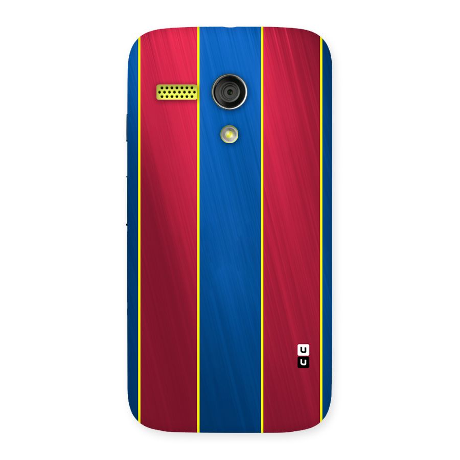 Premium Vertical Stripes Back Case for Moto G