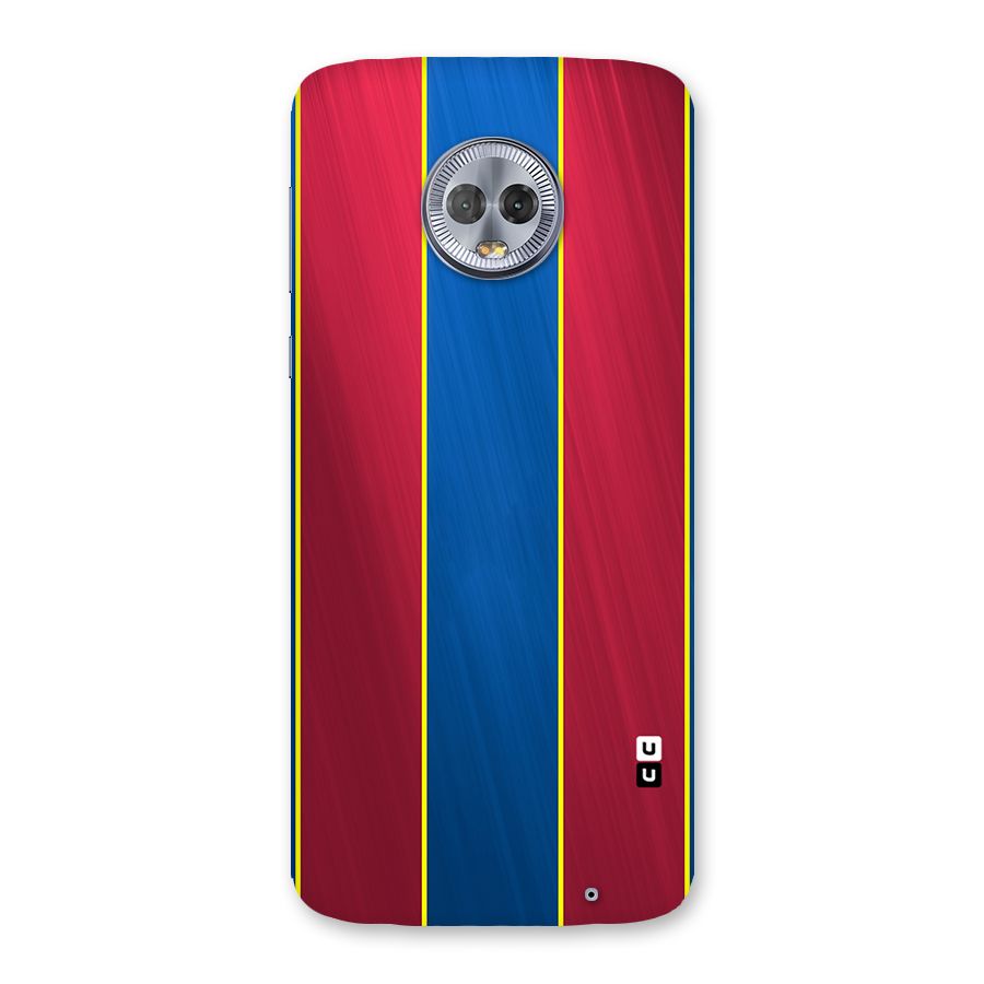 Premium Vertical Stripes Back Case for Moto G6 Plus