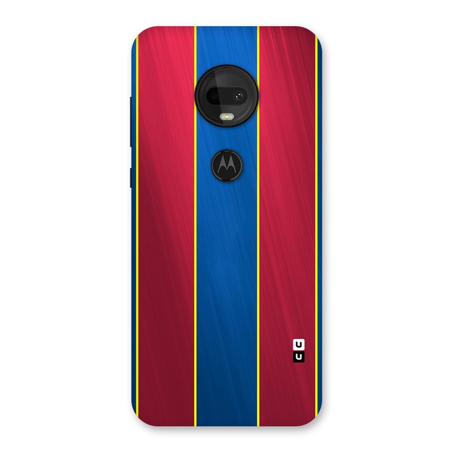 Premium Vertical Stripes Back Case for Moto G7