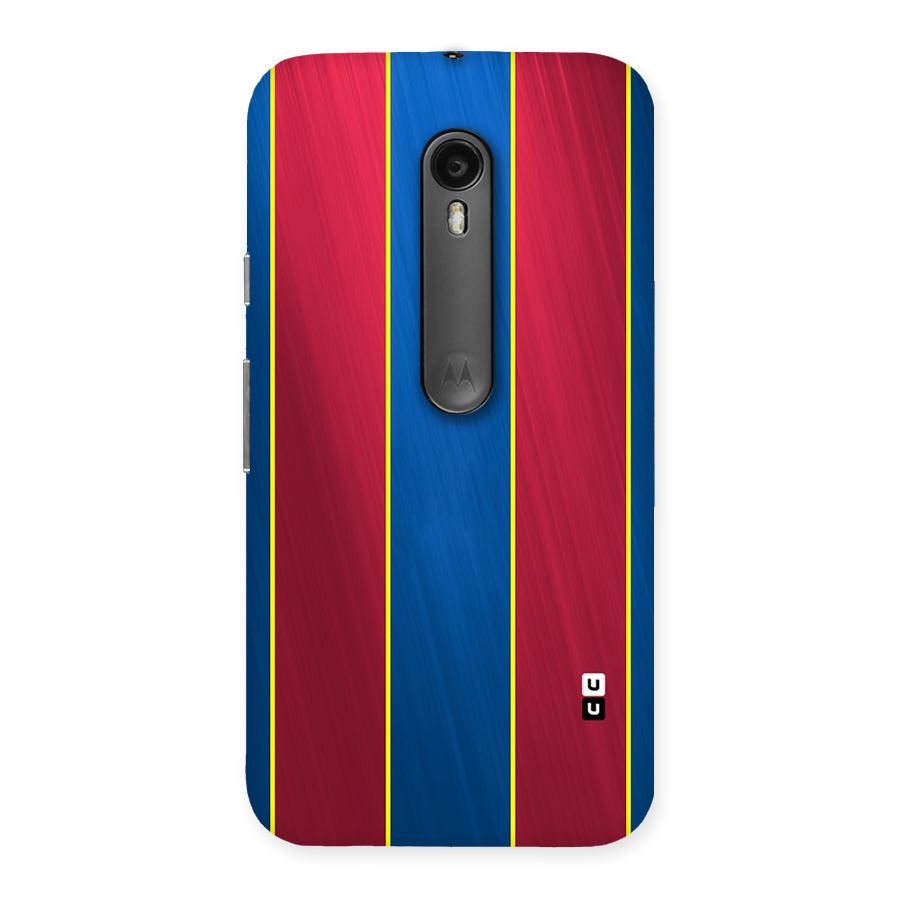 Premium Vertical Stripes Back Case for Moto G Turbo