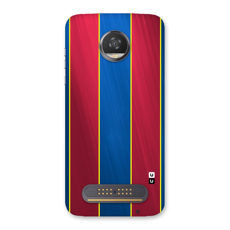 Premium Vertical Stripes Back Case for Moto Z2 Play