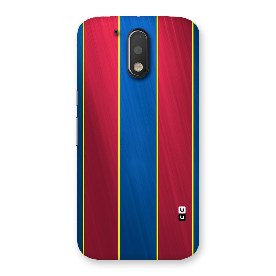 Premium Vertical Stripes Back Case for Motorola Moto G4 Plus