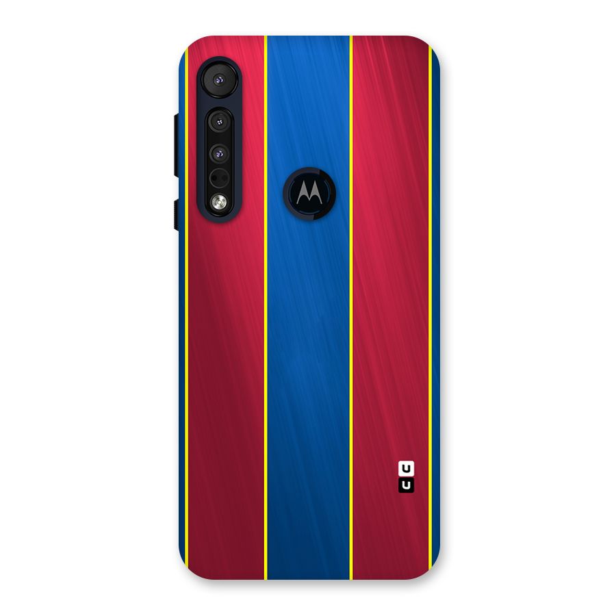 Premium Vertical Stripes Back Case for Motorola One Macro