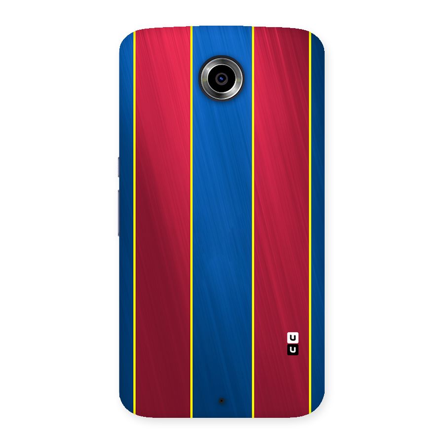 Premium Vertical Stripes Back Case for Nexsus 6